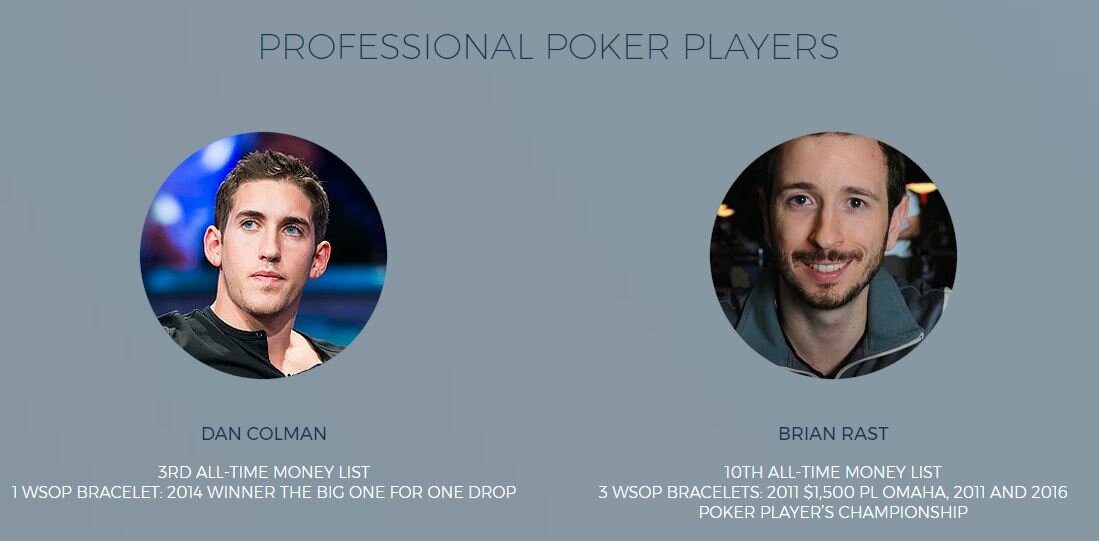 Virtue Poker professional poker players in an Ethereum casino